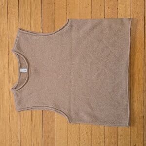Babaton, The Group, 100% Cashmere Sleeveless Knit Top, Tan, EUC, Women's XS